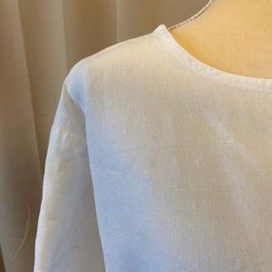 Opus 204 Seattle Vintage White Linen Blouse